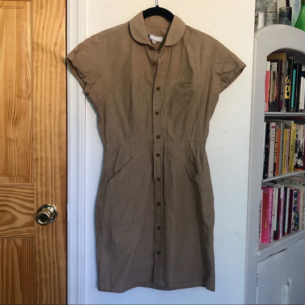 IGWT Khaki Button Down Dress